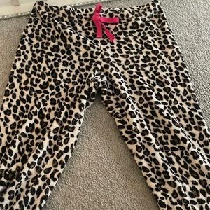 Cheetah print pajama pants